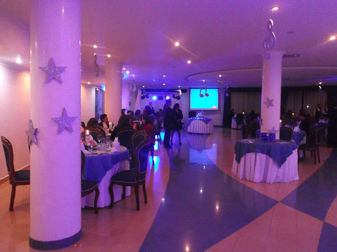 Decoración 15 años con estrellas