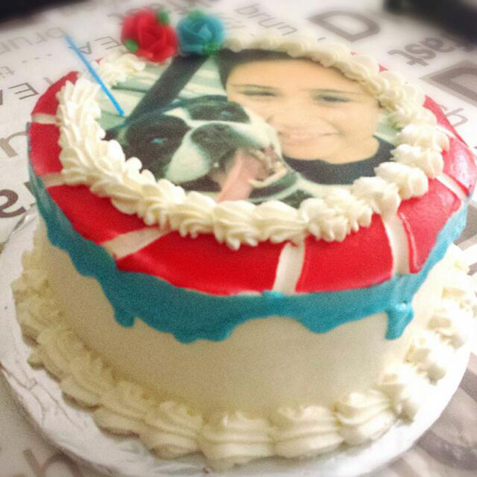 Pastel con foto Pastel con foto